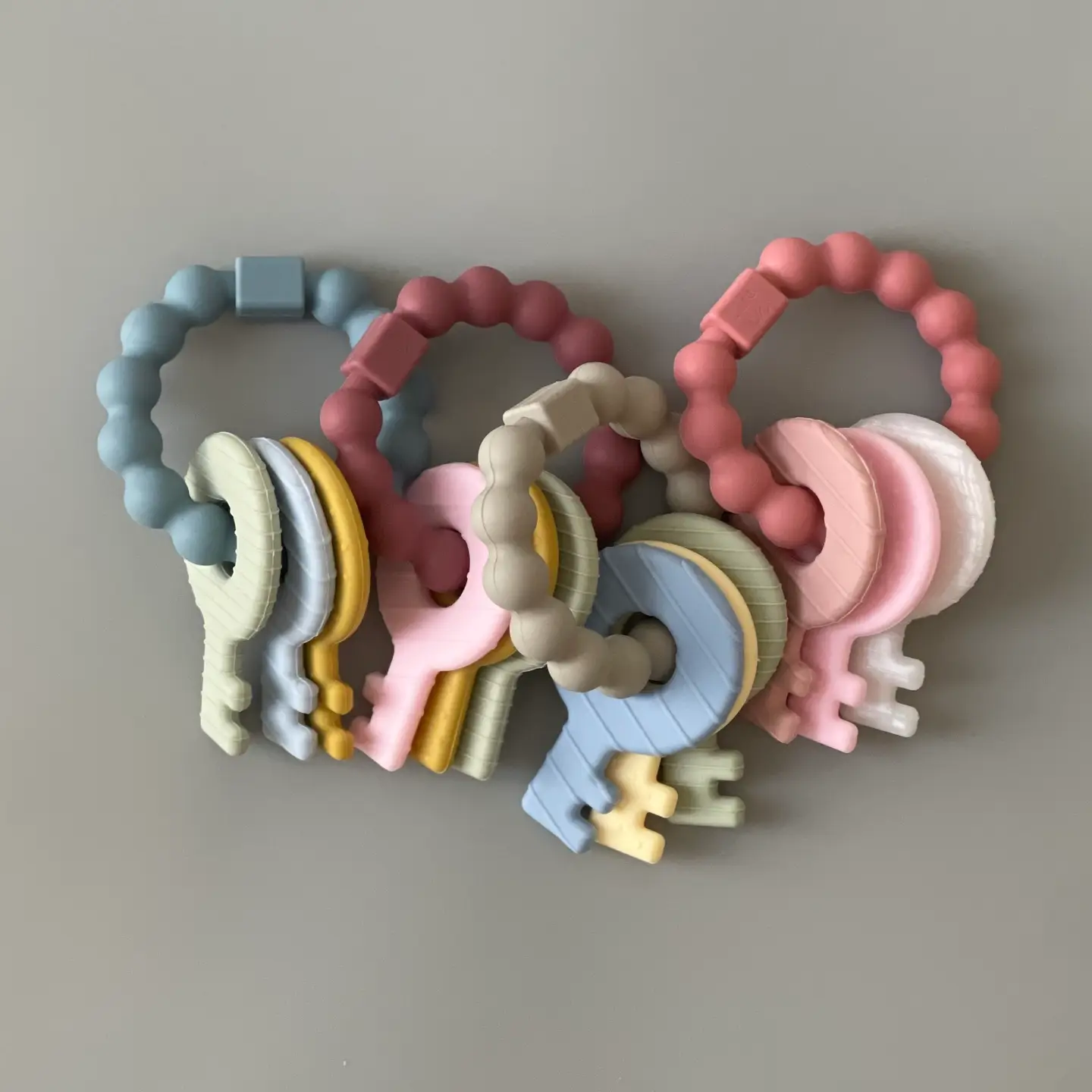 Key Rattle Teether | Baby Blue