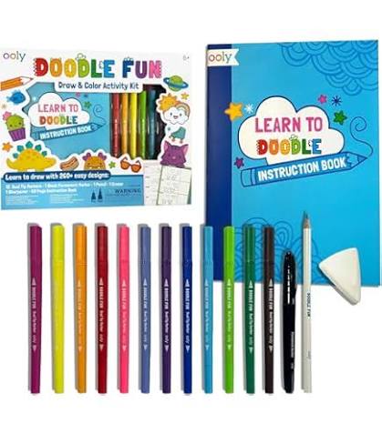 Draw & Color Activity Kit - Set of 17