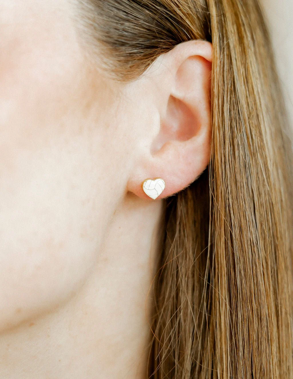 Screwback Stud Earrings | Volleyball