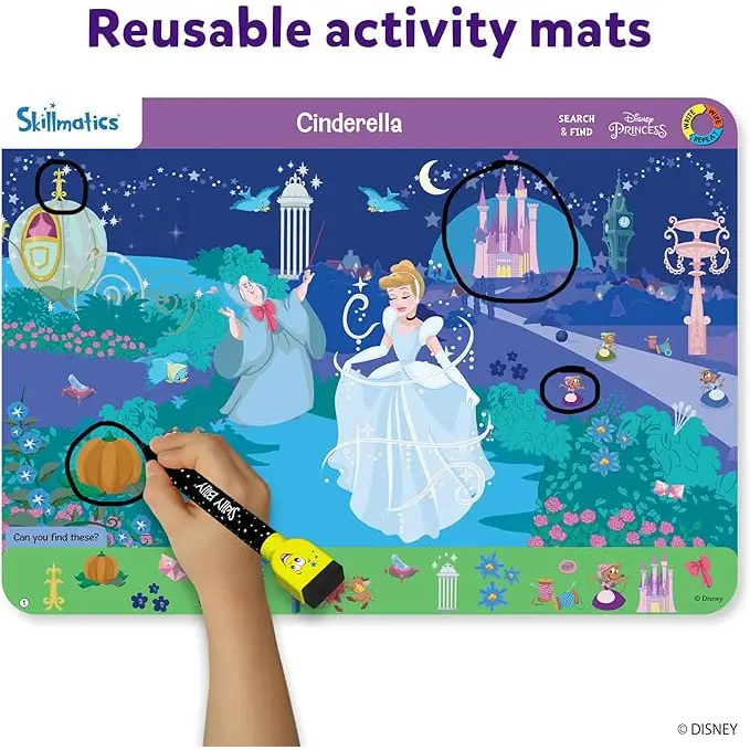Search & Find Disney Princess Activity Mats