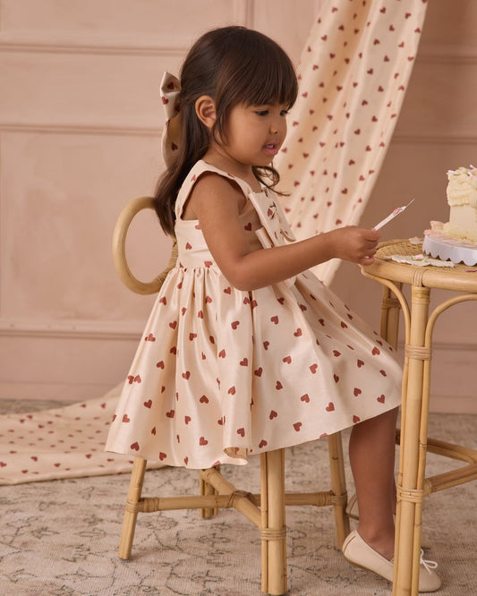 CINDY DRESS || RED HEARTS