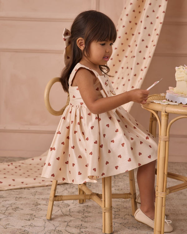 CINDY DRESS || RED HEARTS