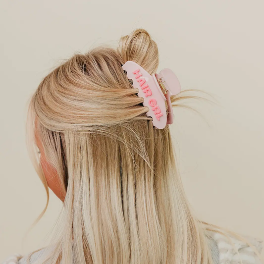 Hair Girl Claw Clip | Pink