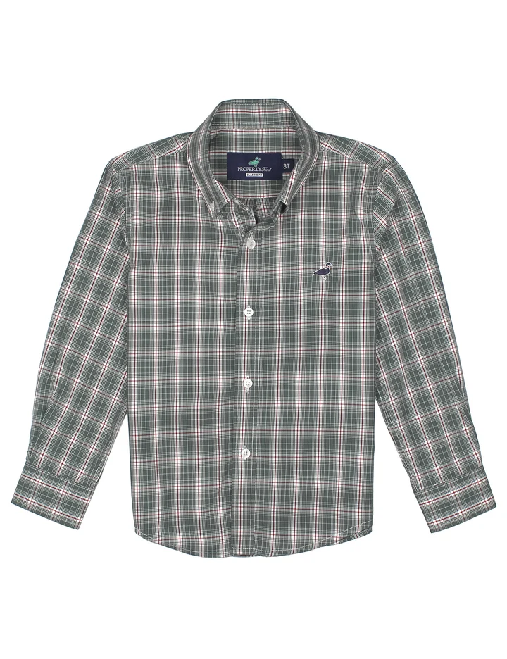 Boys Seasonal Sportshirt | Mistletoe