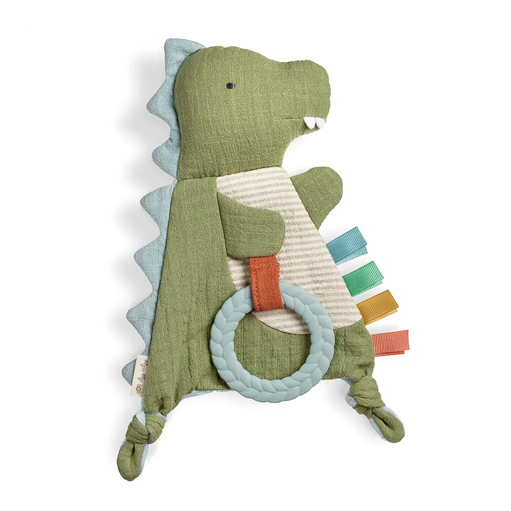 Bitzy Crinkle™ Sensory Toy with Teether | Dino