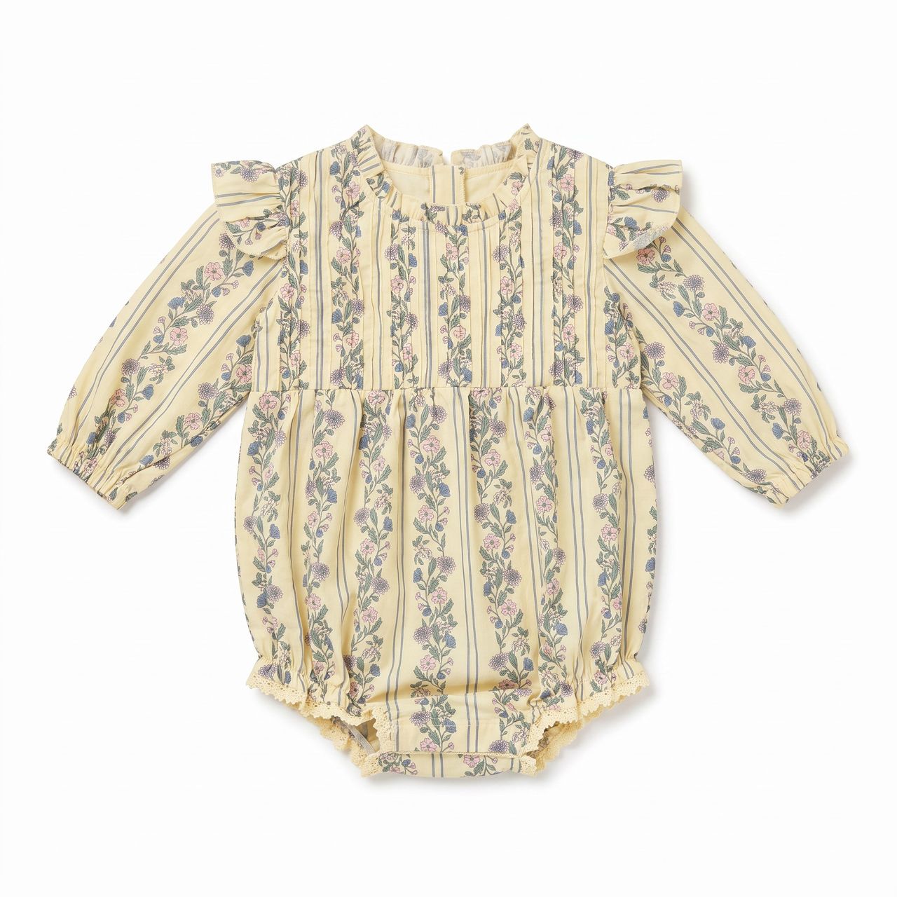Elizabeth Bubble | Yellow Floral Stripe