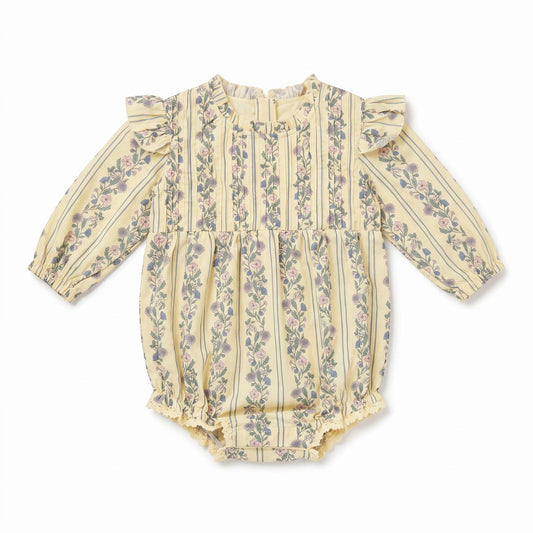Elizabeth Bubble | Yellow Floral Stripe