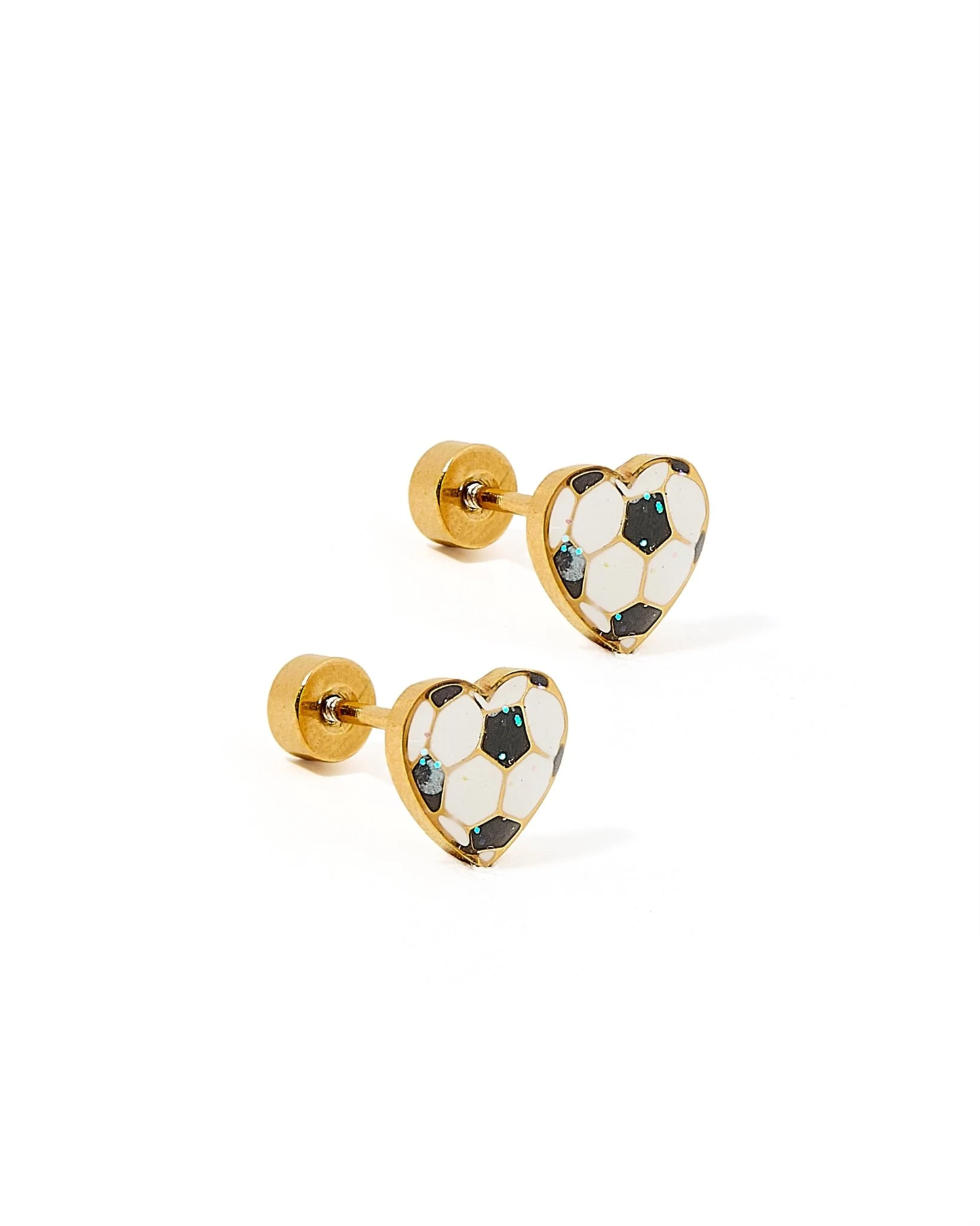 Screwback Stud Earrings| Soccer