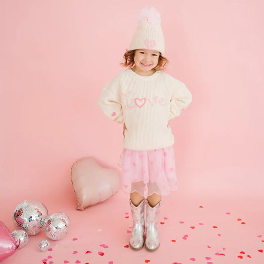 Mini Sequin Hearts Valentine's Day Tutu