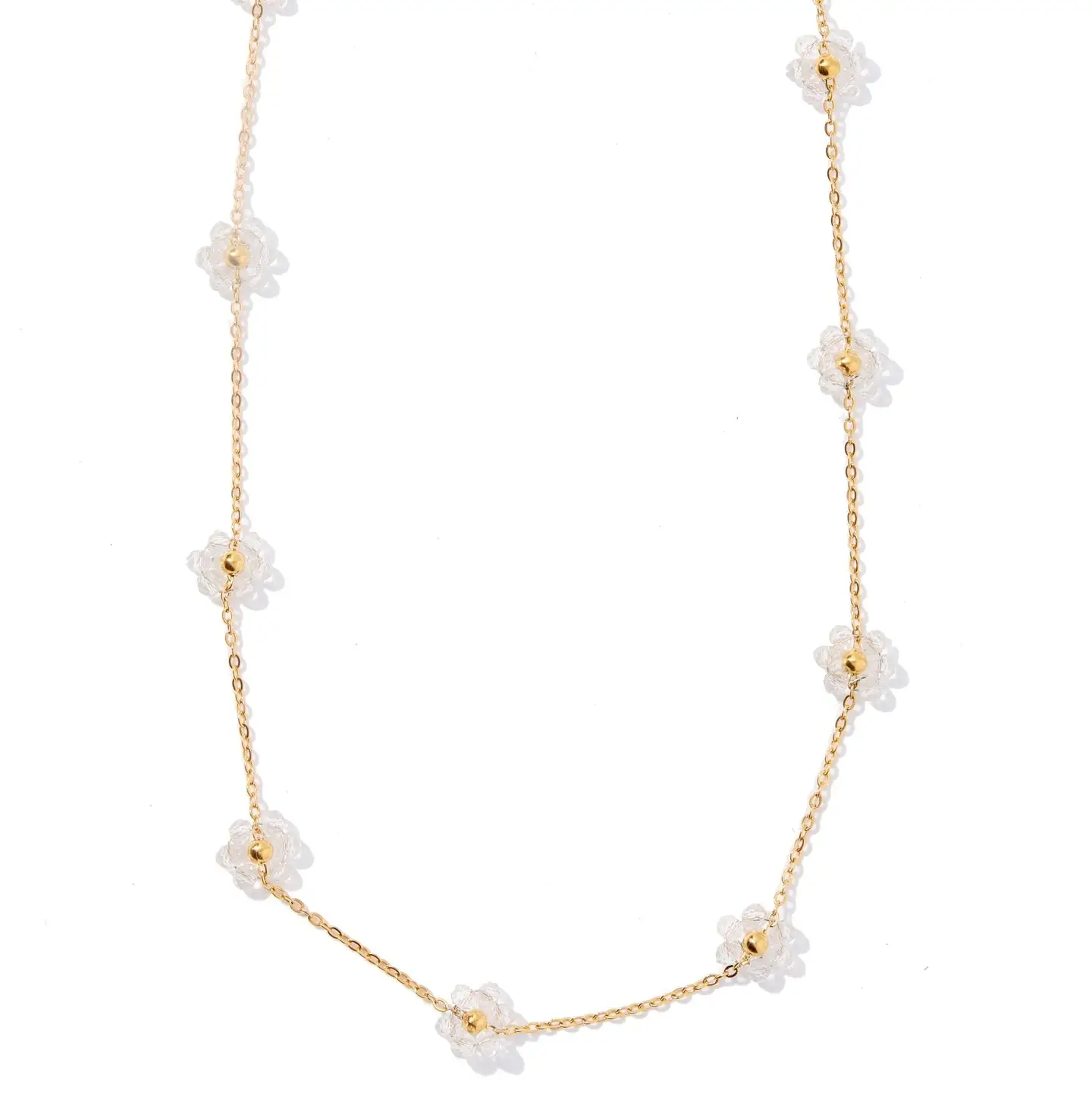 Necklace | Gracie Flower Clear