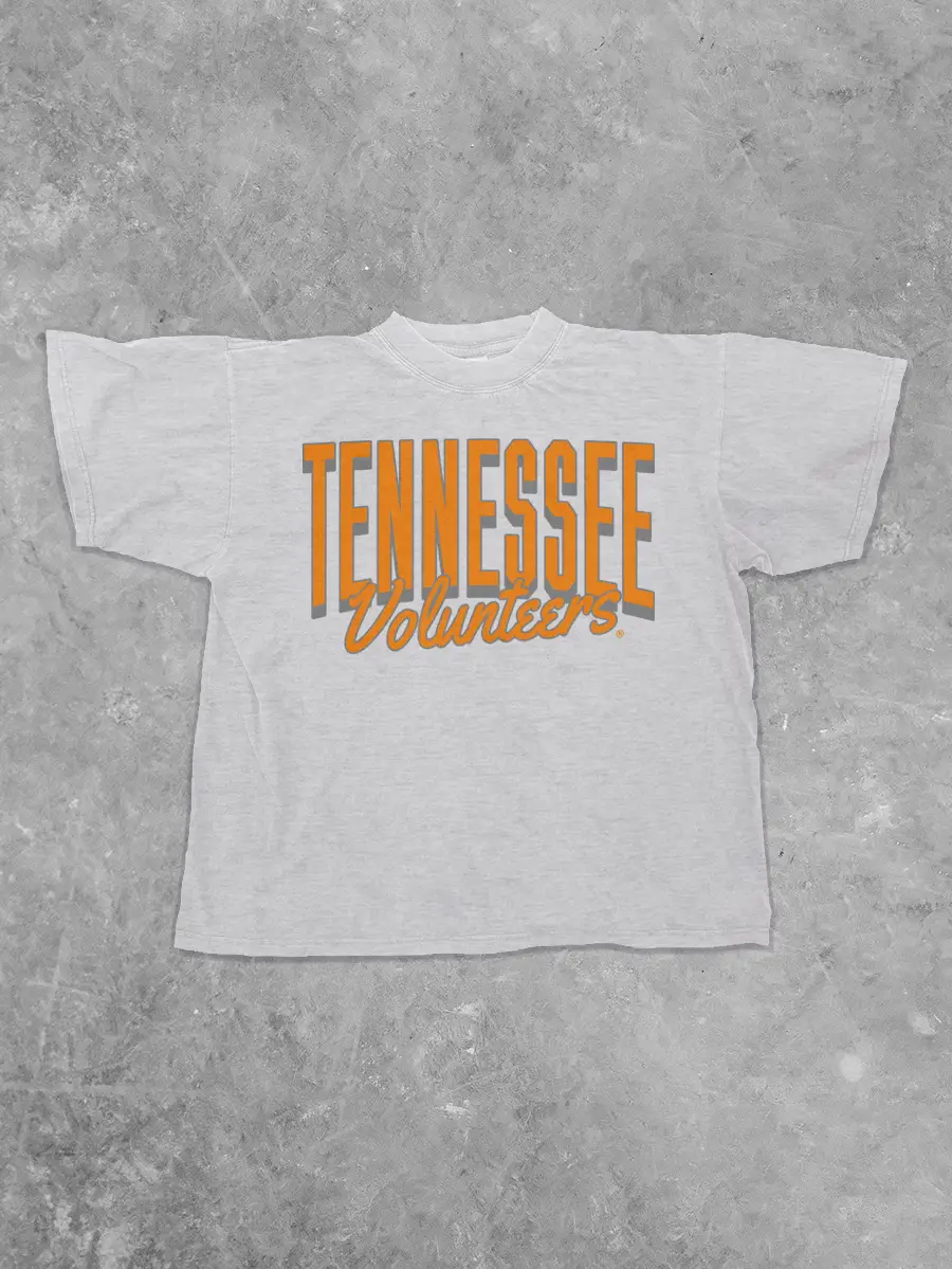 Tennessee Volunteers Script Game Day Tee | Ash Gray