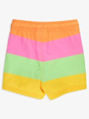 Performance Hybrid Swim Trunks | Neon Citrus Color Block