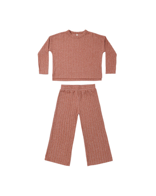 COZY RIB KNIT SET || RUBY