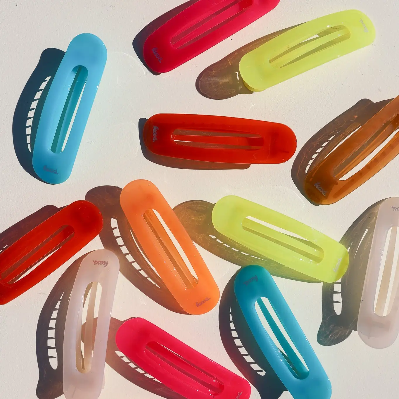 Jelly Oversized Lay Down Claw Clip | Assorted Colors