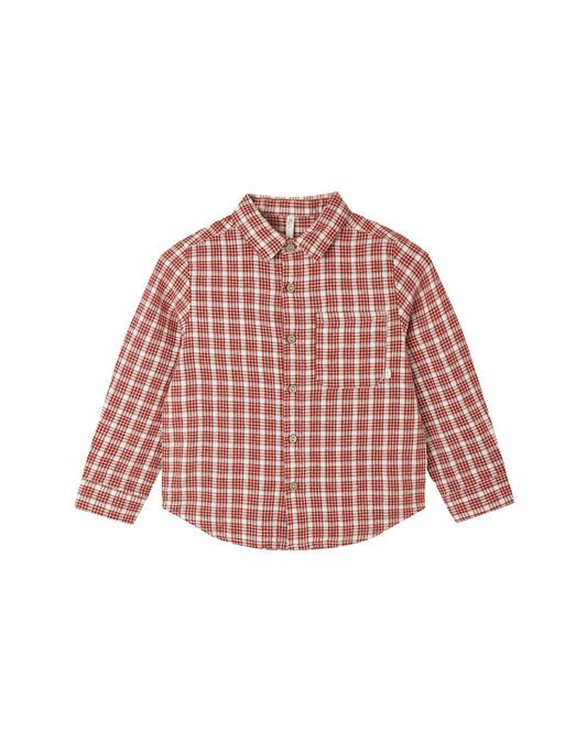 COLLARED LONG SLEEVE || VINTAGE PLAID