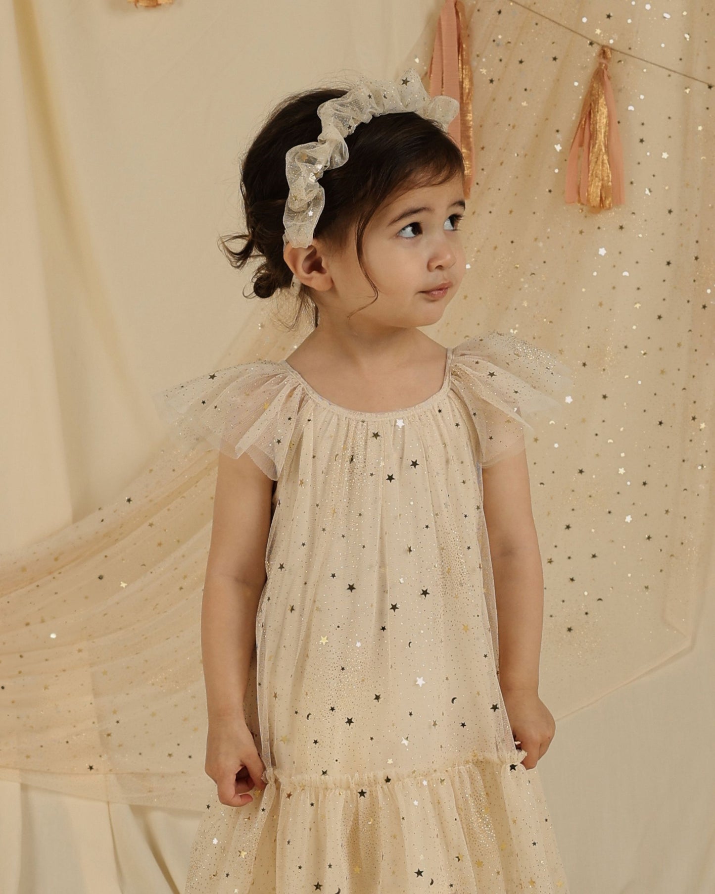 Edie Dress | Champagne Stars