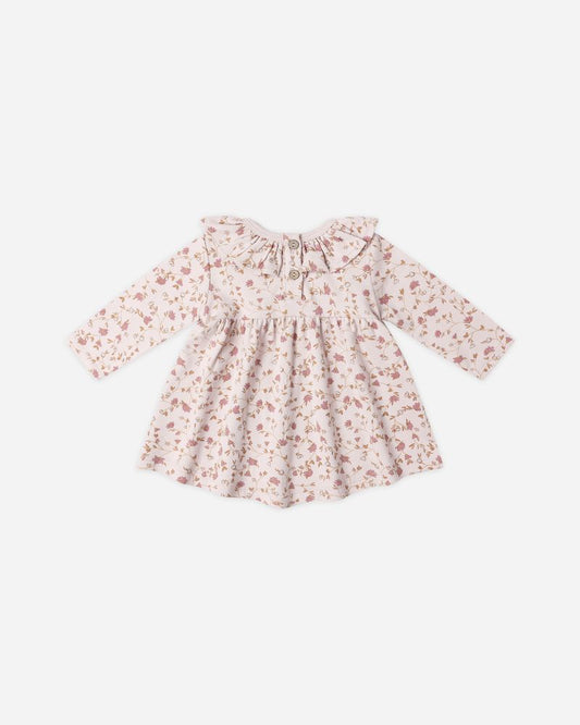 RUFFLE COLLAR JERSEY DRESS || GARDEN