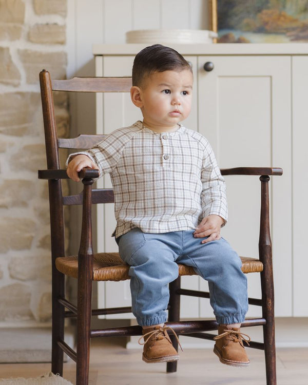 ZION SHIRT || BLUE PLAID