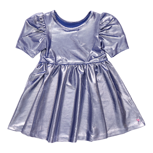 Girls Lame Laurie Dress | Royal Blue