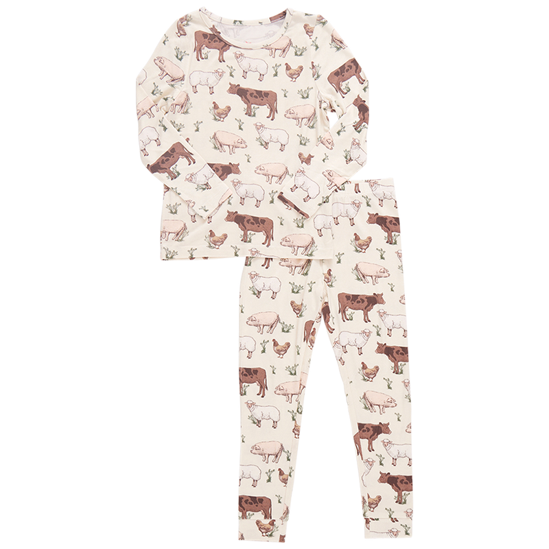 Kids Bamboo PJ Set | Farm Life