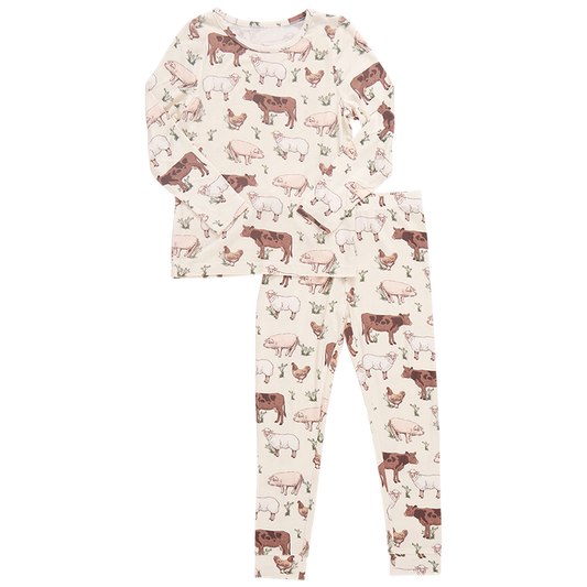 Kids Bamboo PJ Set | Farm Life