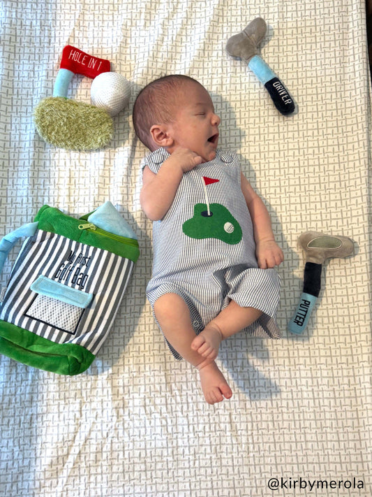 Golf Bag Plush Toy Set