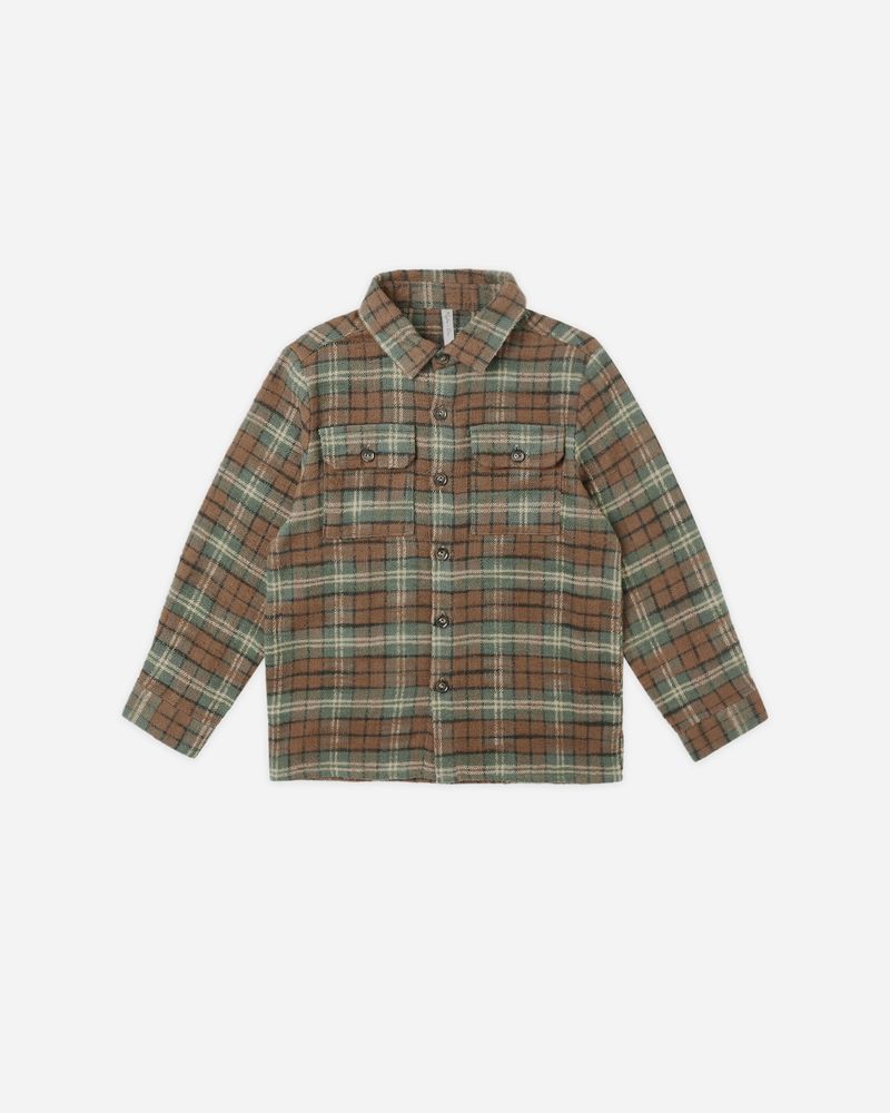 POCKETED FLANNEL SHIRT || HOLIDAY PLAID