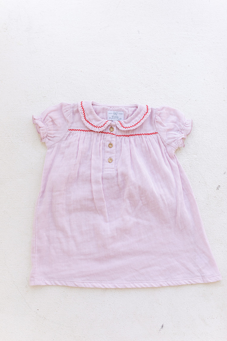 Libby Dress | Lilac Muslin