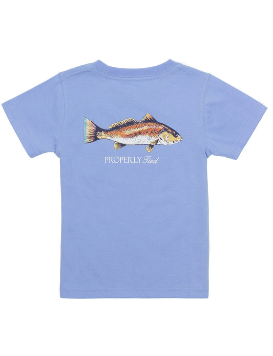 Boys Redfish SS | Light Blue