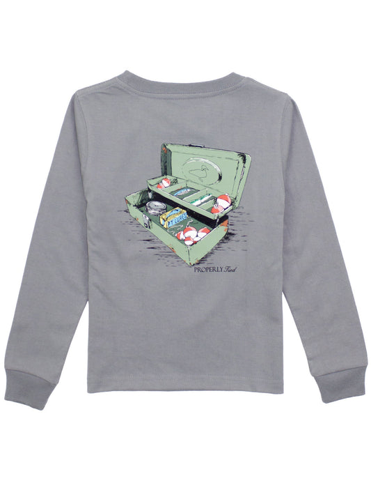 Boys Tackle Box LS | Battleship Grey