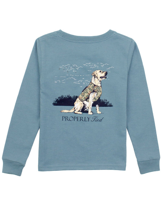 Boys Good Boy LS | Steel Blue