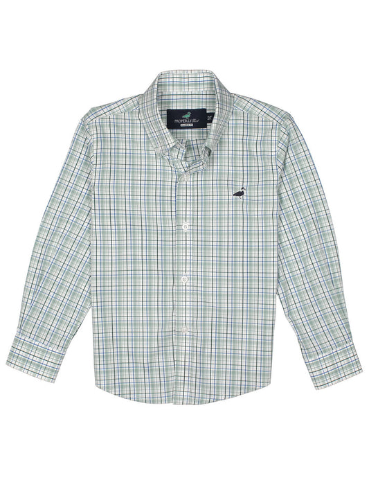 Boys Seasonal Sportshirt Sage Stream