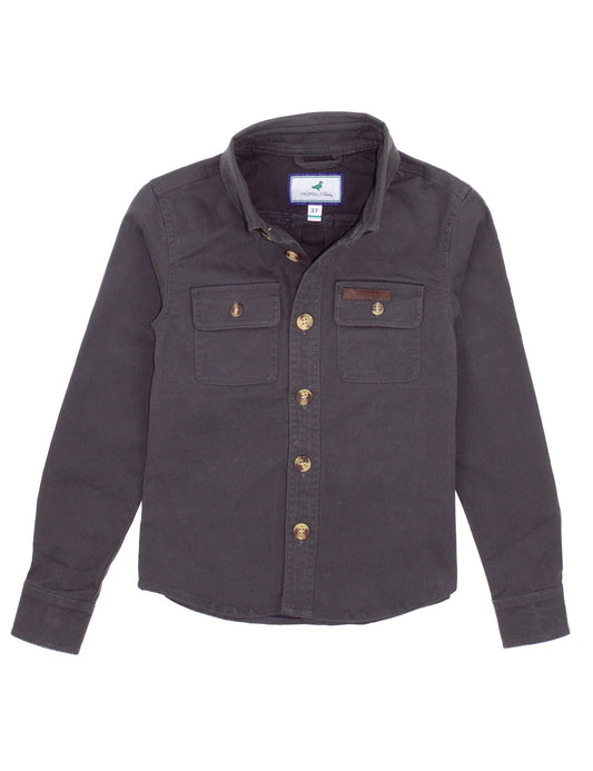 Boys Harvest Workshirt | Charcoal