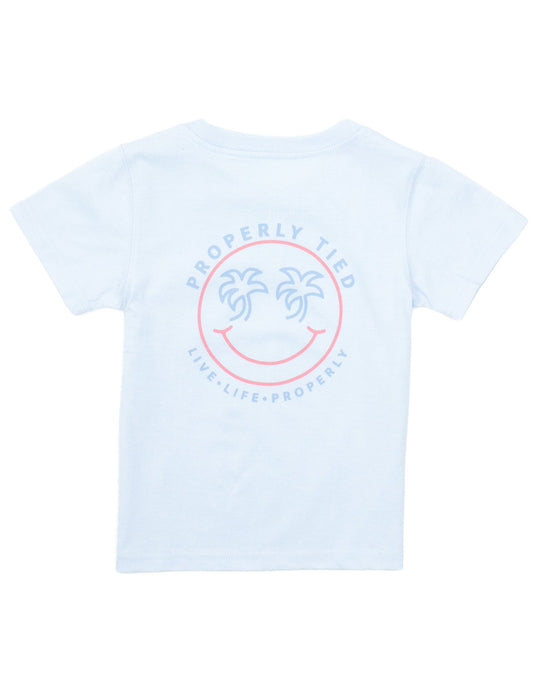 Girls Smiley SS | Periwinkle