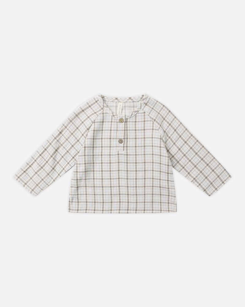 ZION SHIRT || BLUE PLAID