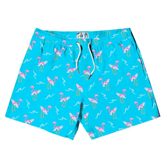 Men's Swim Trunk | Surfing Flamingo