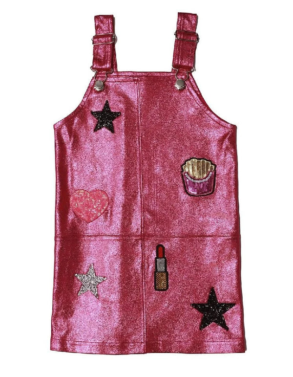 Pink Icon Overall Dress