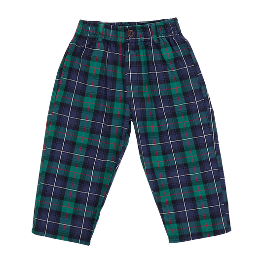 Boys Jackson Pant | Green Tartan