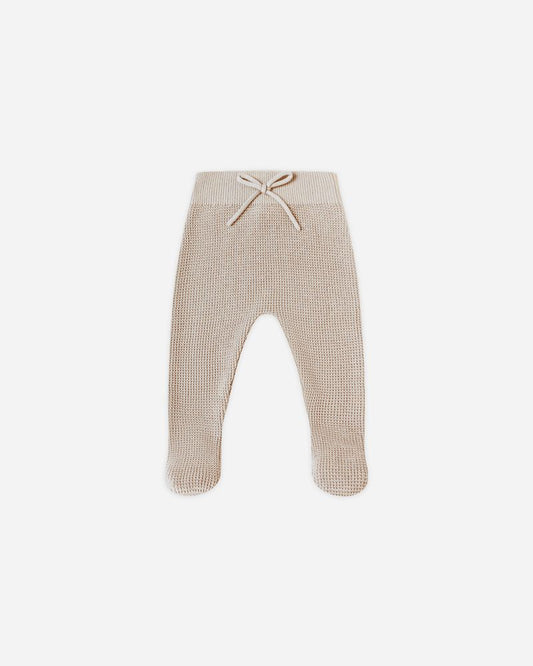 FOOTED KNIT PANT || OAT