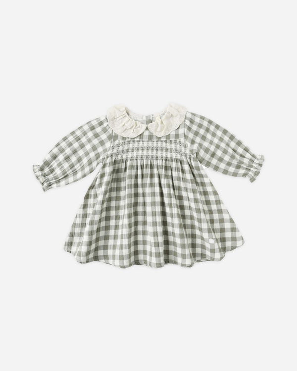 CALLIE DRESS || FOREST CHECK