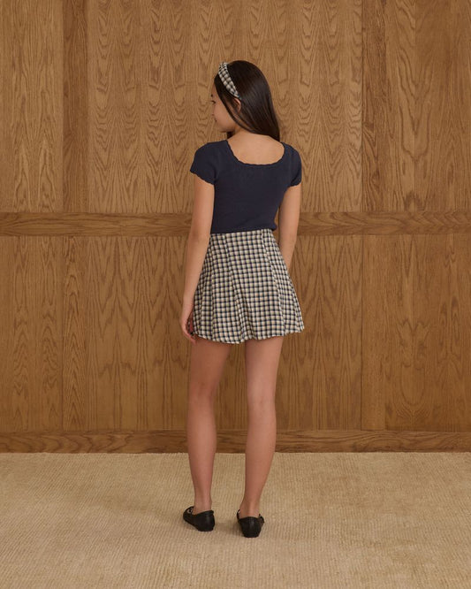 SCALLOP TEE || NAVY