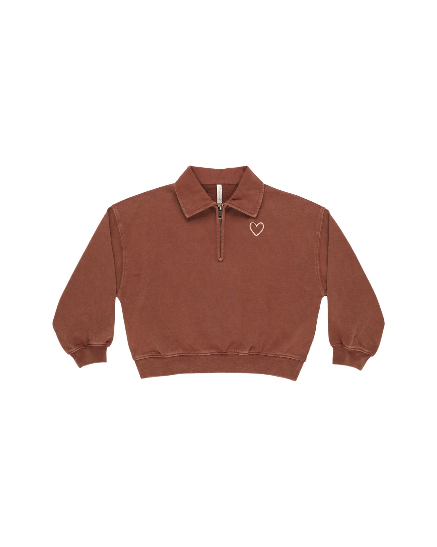 QUARTER ZIP PULLER | BRICK