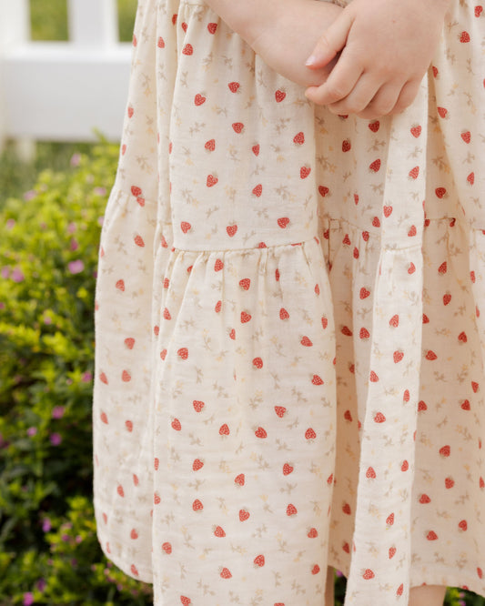 Tiered Midi Skirt | Strawberry Field
