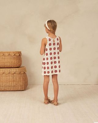 Crochet Tank Mini Dress | Strawberry