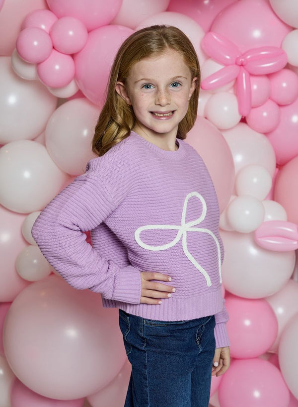 Purple Bow Sweater