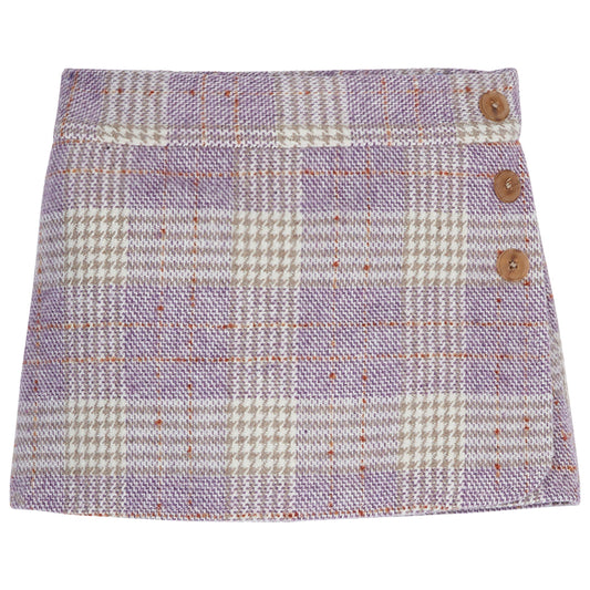 Mini Skort | Lilac Tweed