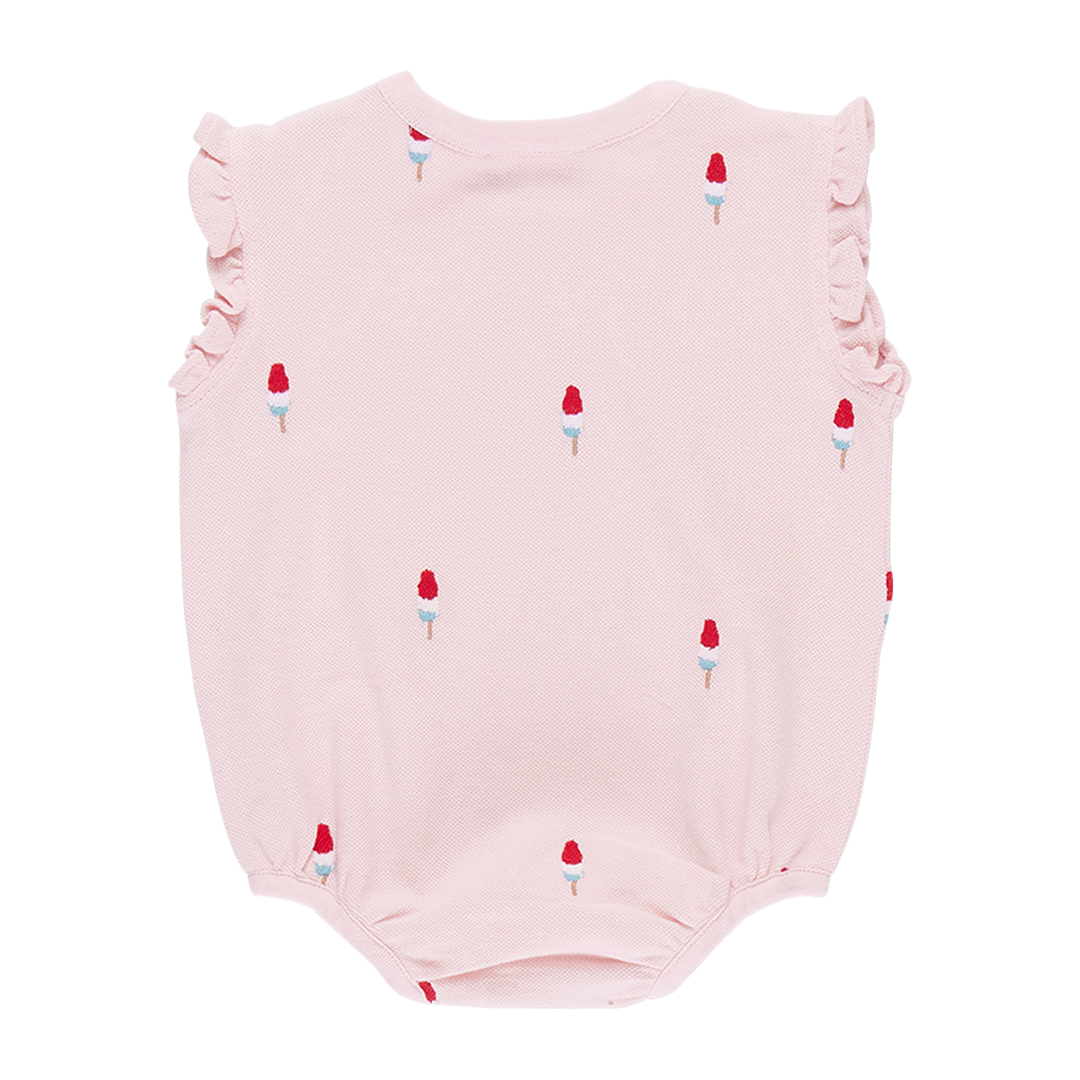 Baby Girls Phoebe Bubble | Pink Rocket Pop Embroidery