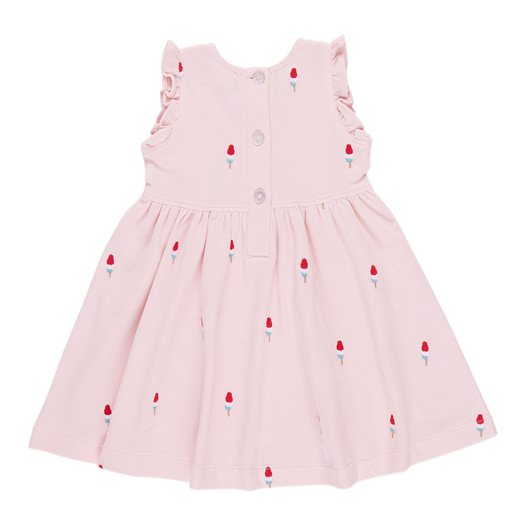 Girls Kelsey Dress | Pink Rocket Pop Embroidery