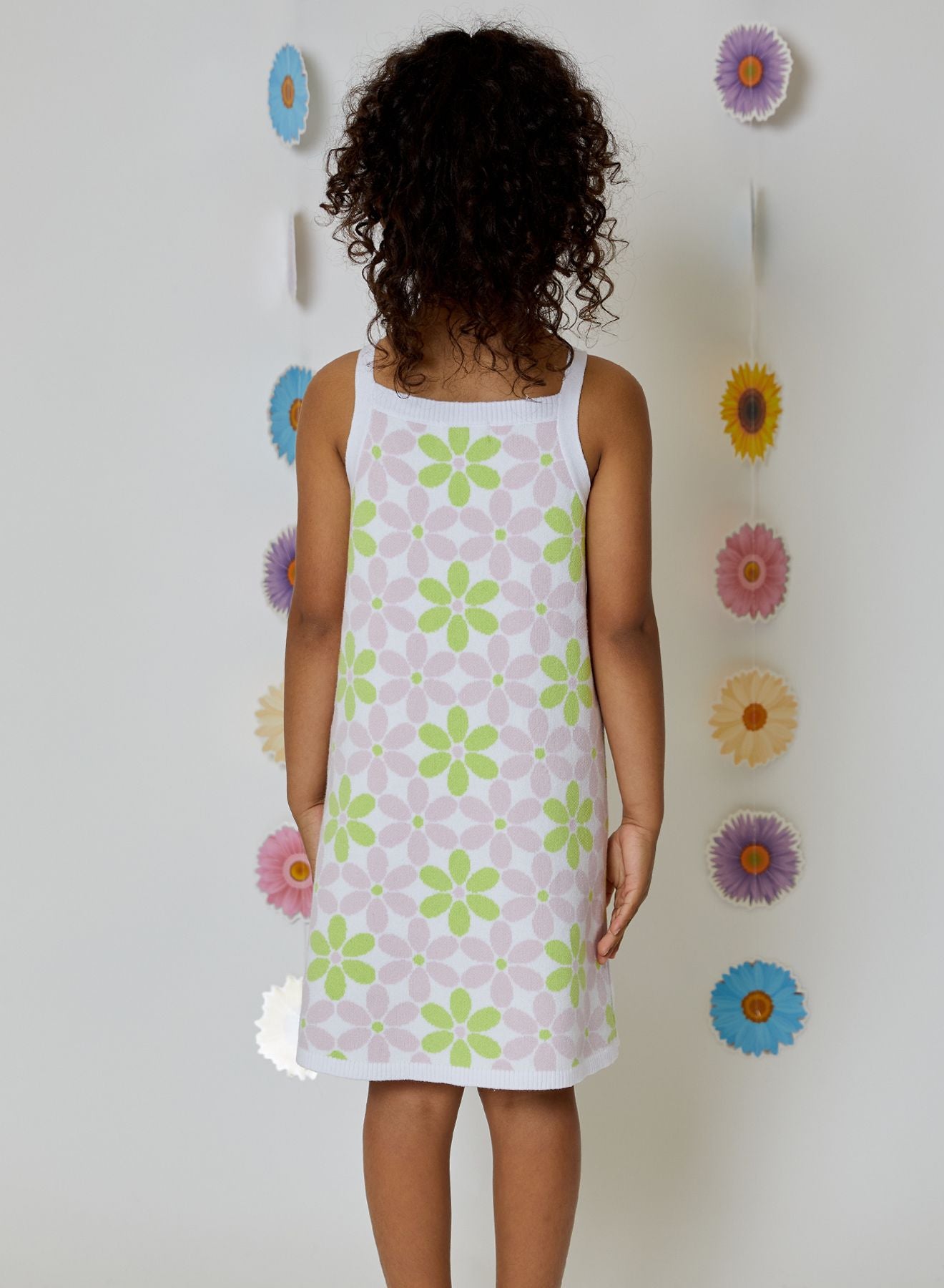 Tank Dress | Violet + Lime Flowers