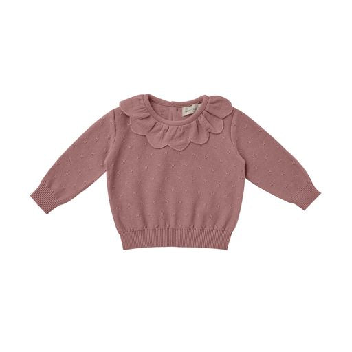 Petal Knit Sweater | Fig